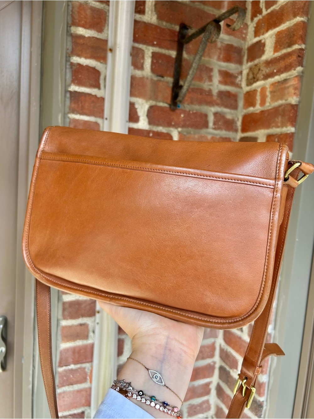 Vintage coach city bag style 9790 british tan crossbody turnlock retro y2k purse - Picture 4 of 13